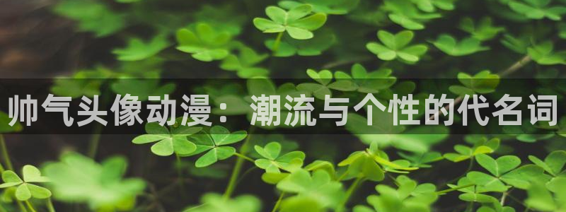 触手里番动漫：帅气头像动漫：潮流与个性的代名词