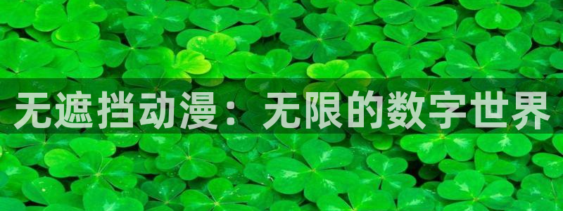 里番动漫影：无遮挡动漫：无限的数字世界